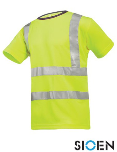 T-Shirt Odblaskowy - Żółty 2XL